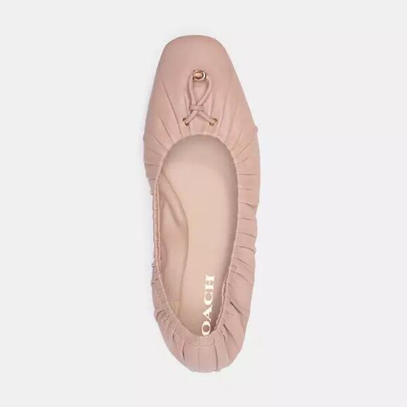 Coach Eleanor Leather Ballet Flats Size 8